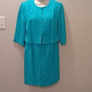 DONNA MORGAN 2-PC SLEEVELESS SHIFT DRESS & JACKET